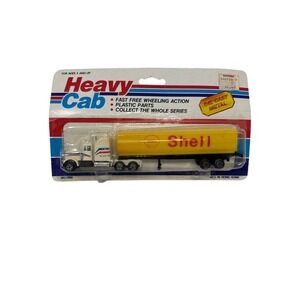 Vintage Heavy Cab Shell Oil Tanker Semi Truck Die Cast Metal Toy No. 7990 NIP